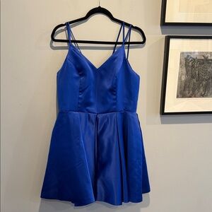 Adorable Mini Strappy Blue A-Line Prom Dress by Vnaix